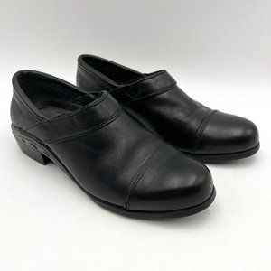 Ariat Black Leather Western Slip-On Clog Size 6.5